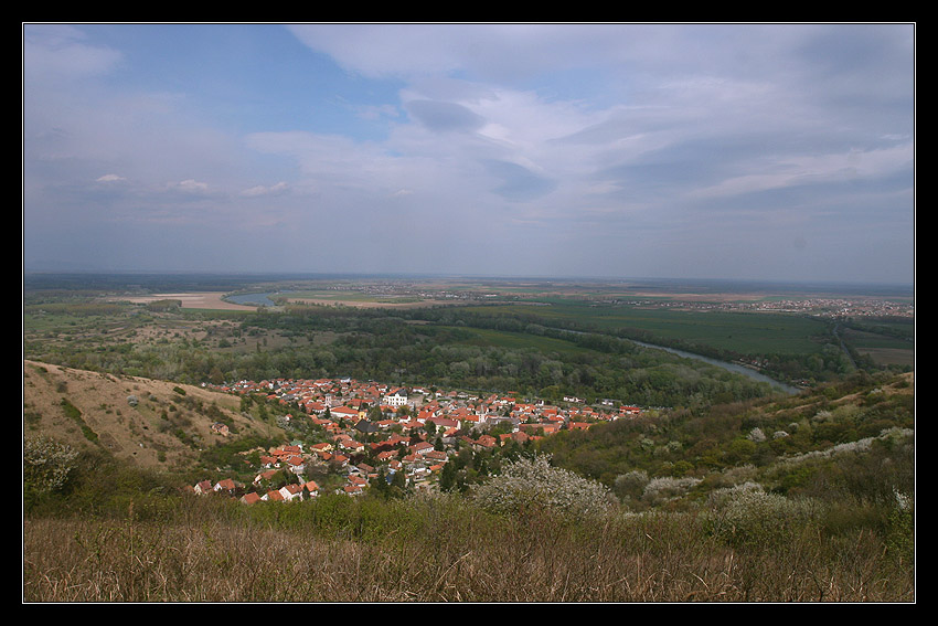 miasto Tokaj widziany z góry Tokaj