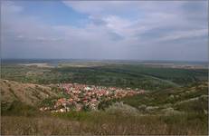 miasto Tokaj widziany z góry Tokaj