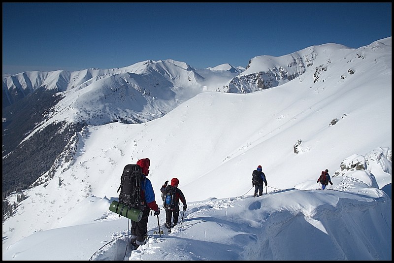 Zimowe Tatry - na jednej linie