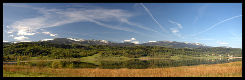 Karkonosze-nad zbiornikiem Sosnówka.