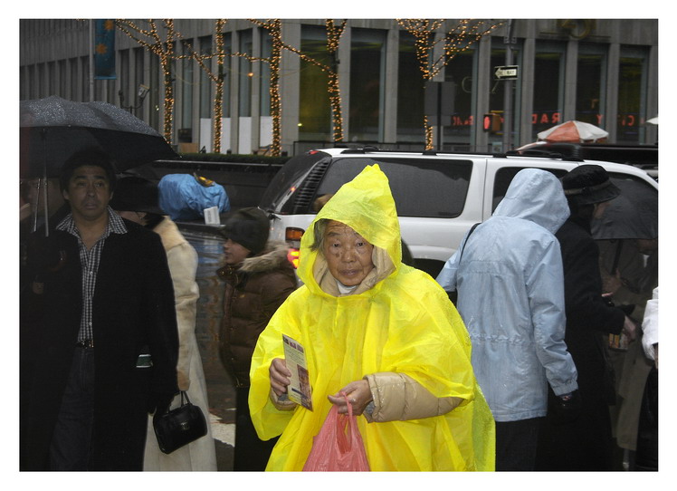 NYC in rain