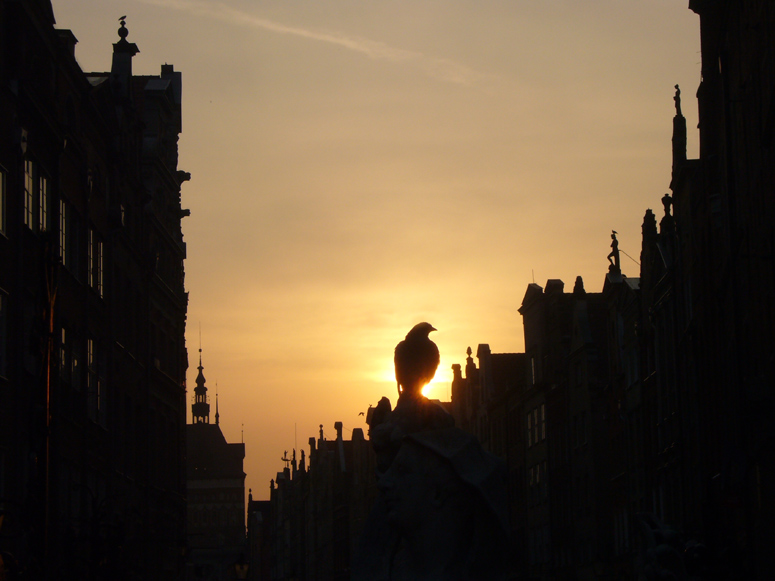 Gdańsk o zachodzie