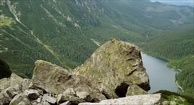 'niewidok na Morskie Oko'