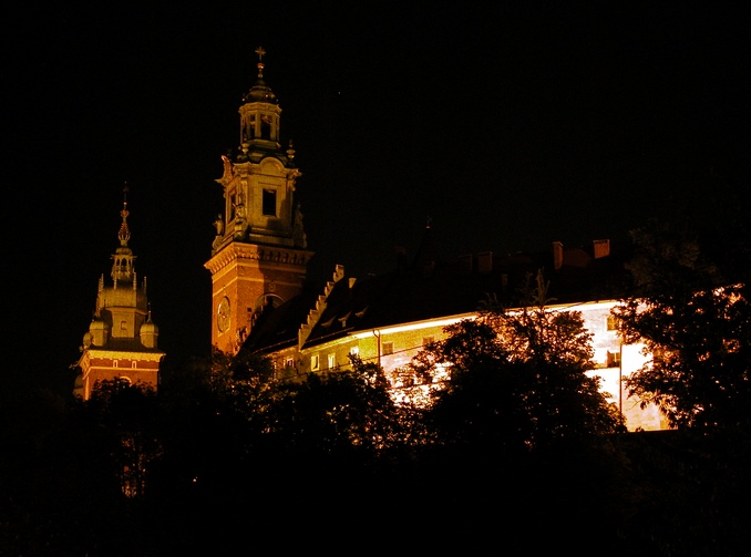 Wawel by night