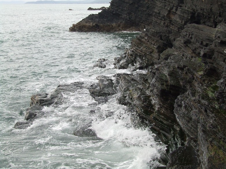 Aberystwyth skaliste wybrzeze Anglia