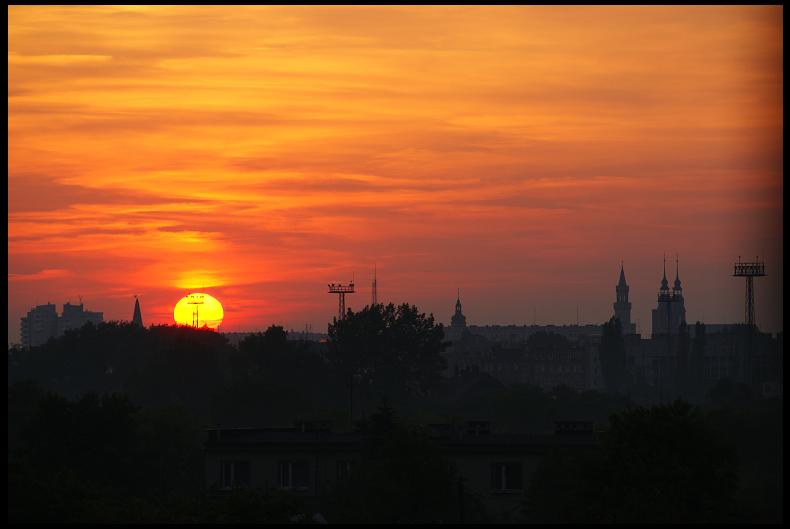 zachód nad Opolem