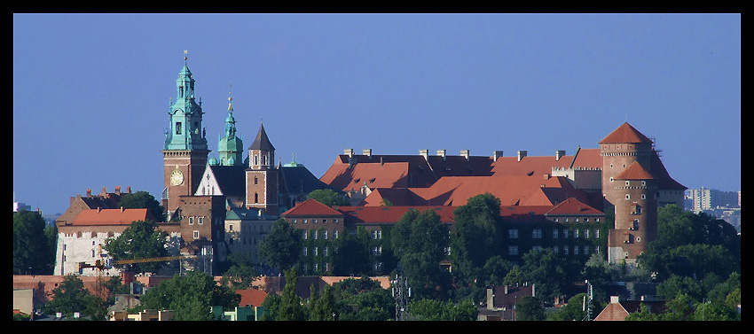 Wawel - widok ze Skał Twardowskiego