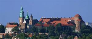 Wawel - widok ze Skał Twardowskiego