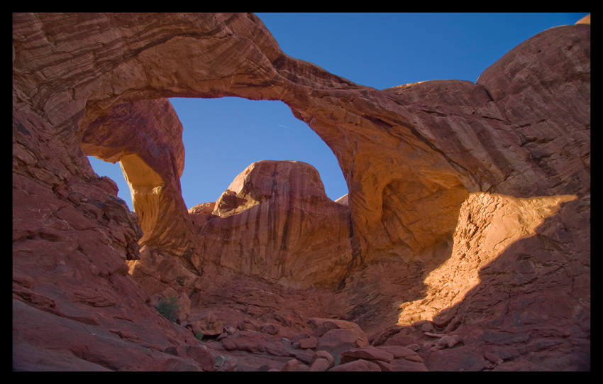 Double arch - podwojny luk w Arches National Park w Utah