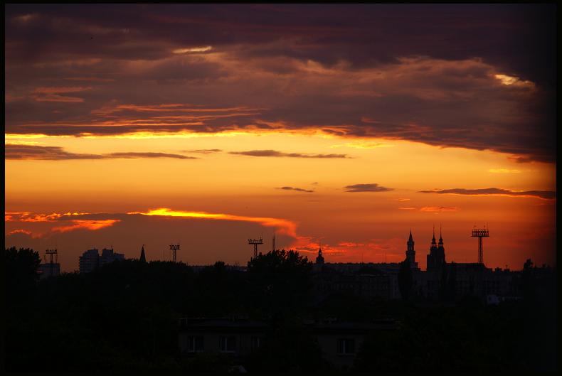 zachód nad Opolem