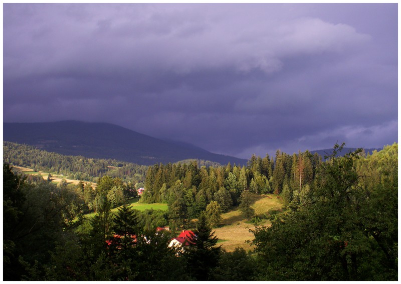 widok na Klimczok