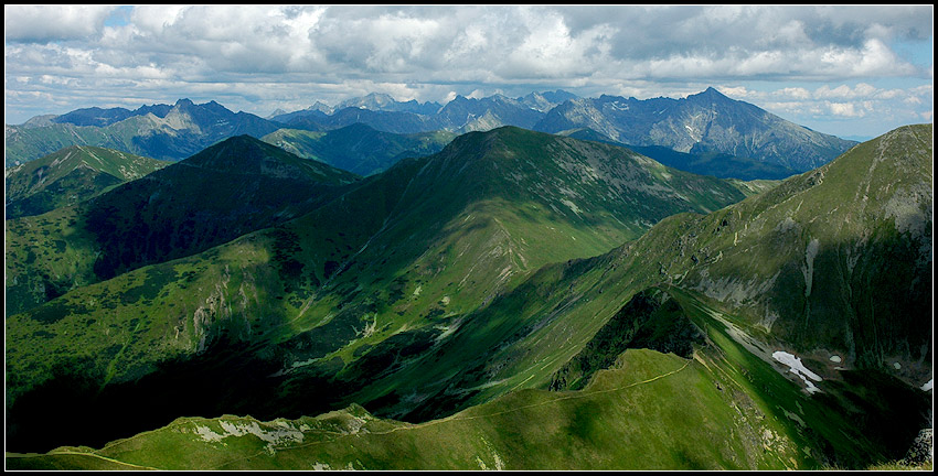 Panorama ze Starorobociańskiego Wierchu