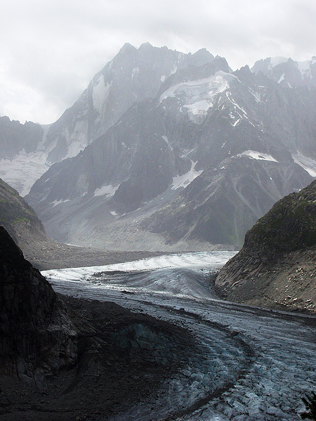 Lodowiec Mere de Glace/Chamonix. Olympus C-50