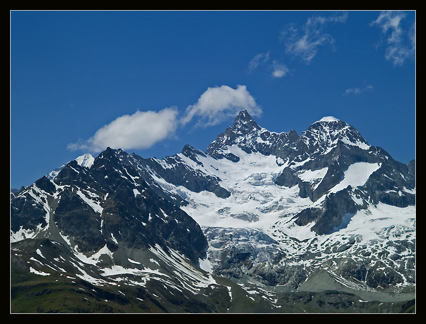 Alpy - Szwajcaria . Masyw Monte Rosa.