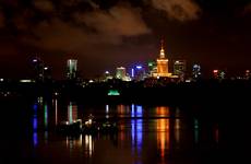 Warszawa nocą