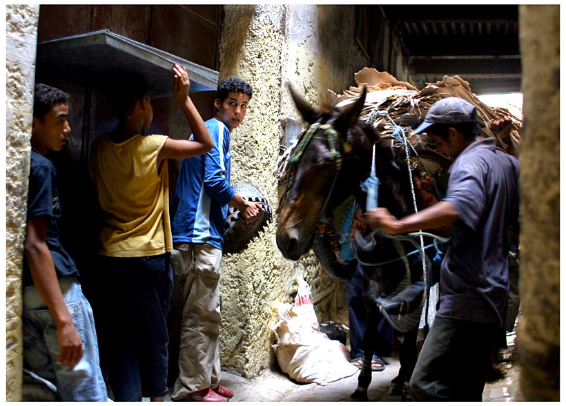 Fes al-Bali. W środku medyny.