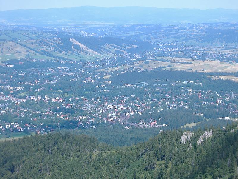 widok z Sarniej Skały