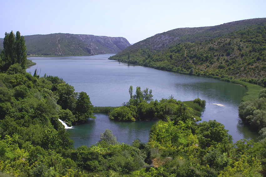 zakole rzeki Krka w Chorwacji