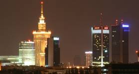 Warsaw by night