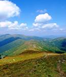 Widok na główną grań Czarnohory(Karpaty Wschodnie,Ukraina)