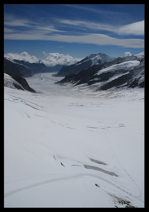 Spacer po lodowcu Aletsch