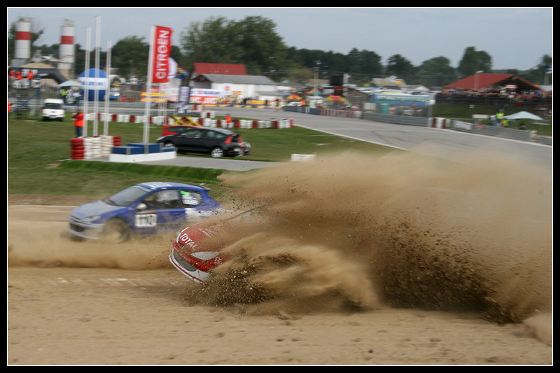 Rallycross Słomczyn - MERC 2007 - Peugeot 206 w akcji