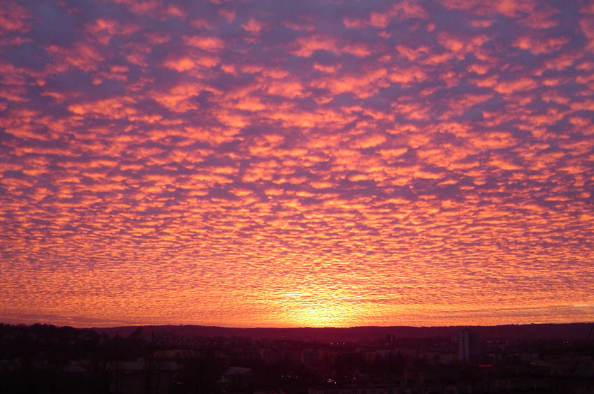 Wschód słońca nad Rzeszowem