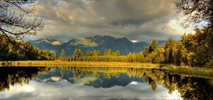 Lake Matheson popołudniem