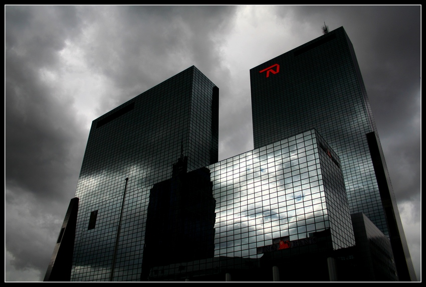 skyscrapers like gravestones