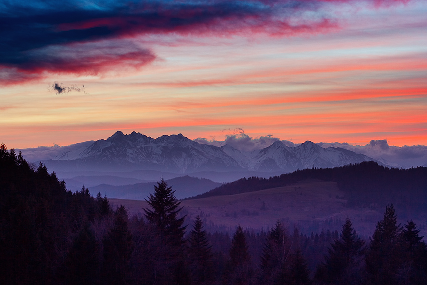 Wieczorne Tatry