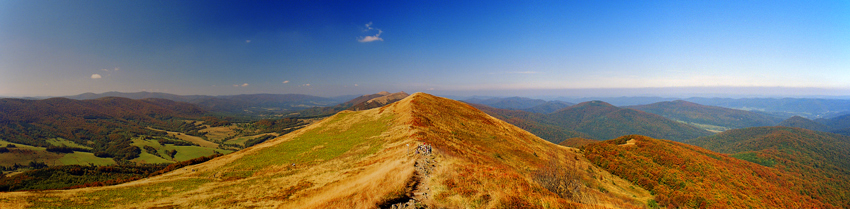 panorama z połoniny caryńskiej z 23,09,2007