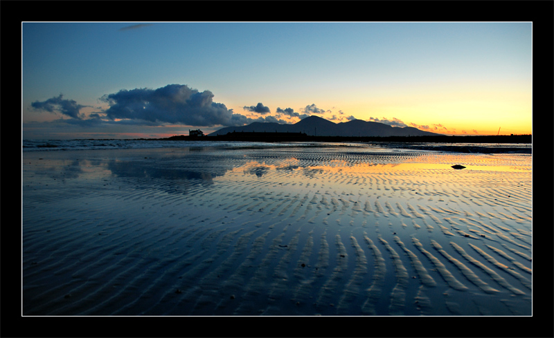 The Mournes seen from Tyrella beach