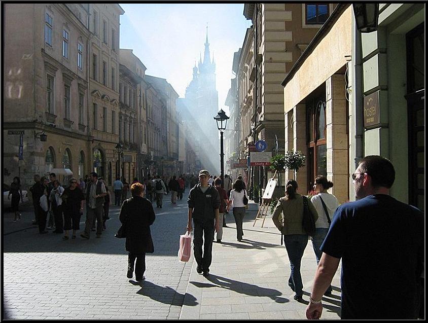 Kraków. Ulica Floriańska.