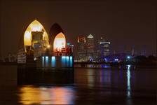 Canary Wharf i Millenium Dome...