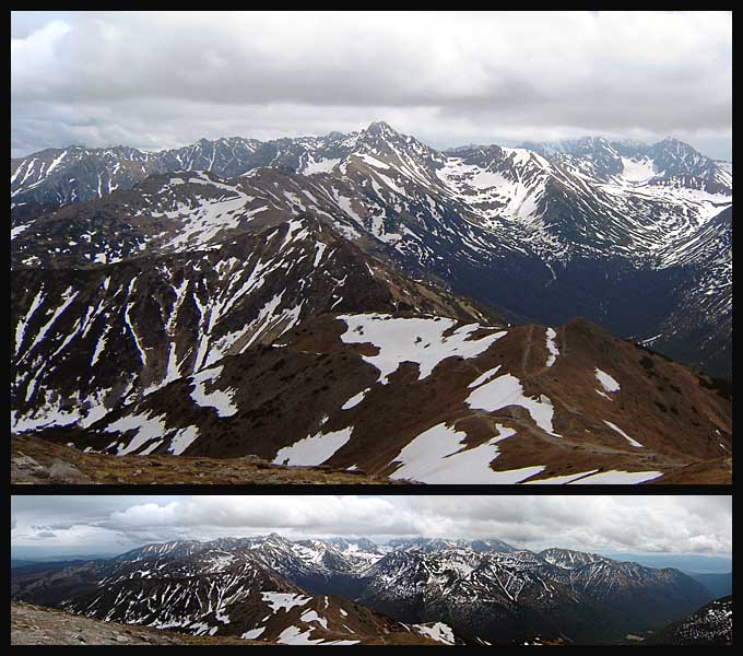 Panorama z Kopy Kondrackiej (2005m n.p.m.)