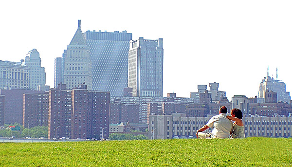 Z widokiem na Manhattan