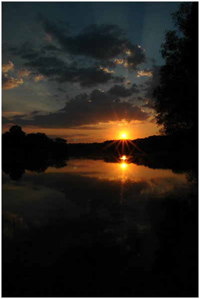 zachód nad Odrą