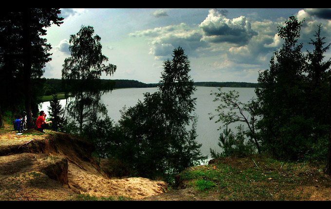 Mazury na rowerze. Lubię.