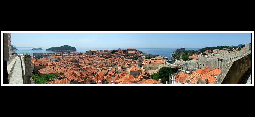 Panorama starego miasta w Dubrovniku