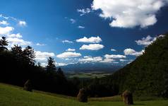 Tatry-widok z drogi na Trzy Korony