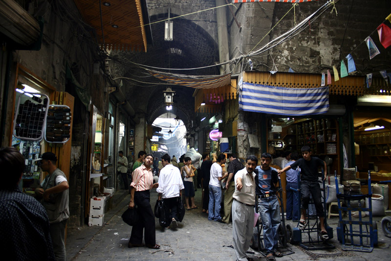 Stary suk w Aleppo, Syria