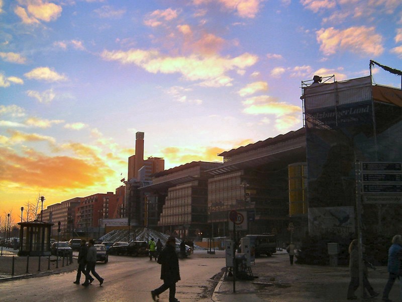 nad centrum handlowym tez zachodzi slonce