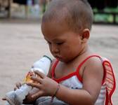 ... child and the bottle ...