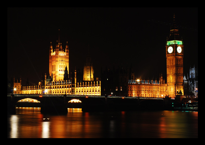 London at night