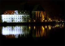 Wrocławski Ostrów Tumski nocą 2..