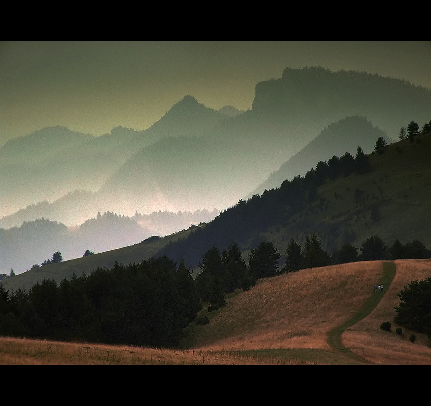 Pieniny o zmierzchu