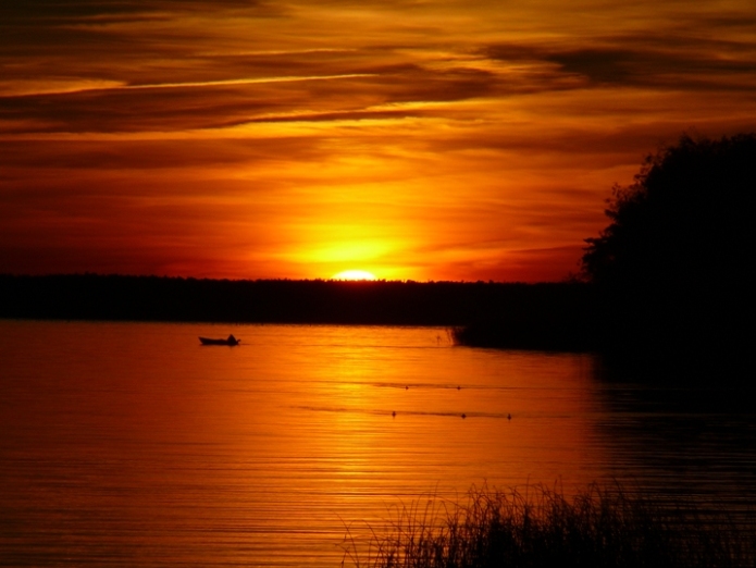 Zachód nad Zatoką Stepnicką