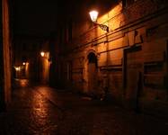 Kraków nocą , Ul. Senacka