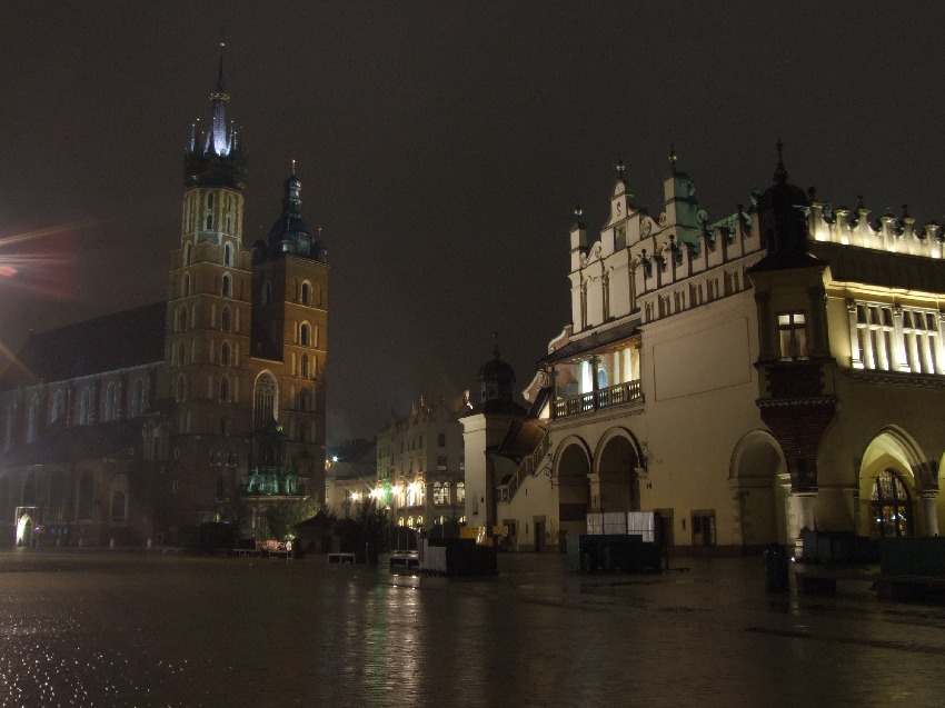 Kraków nocą.