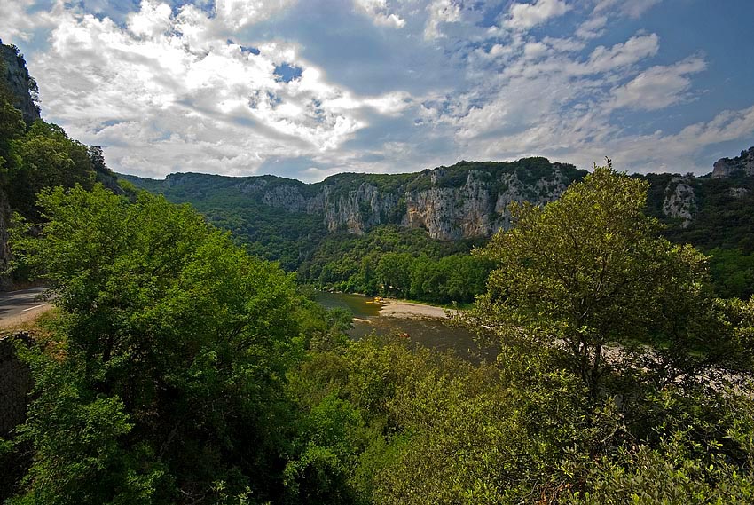 Kanion rzeki Ardeche